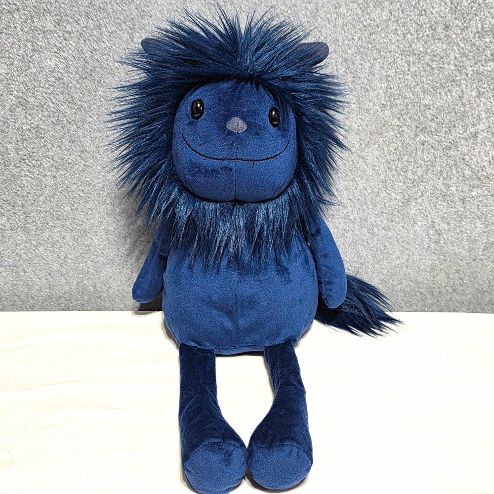 jellycat luda monster Navy Blue Plush Stuffed Animal Toy Shaggy Mane 6-14 in